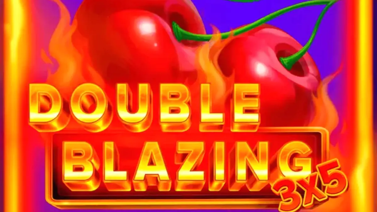 Visual vibrante e flamejante do slot 3x5 Double Blazing com símbolos clássicos em destaque.